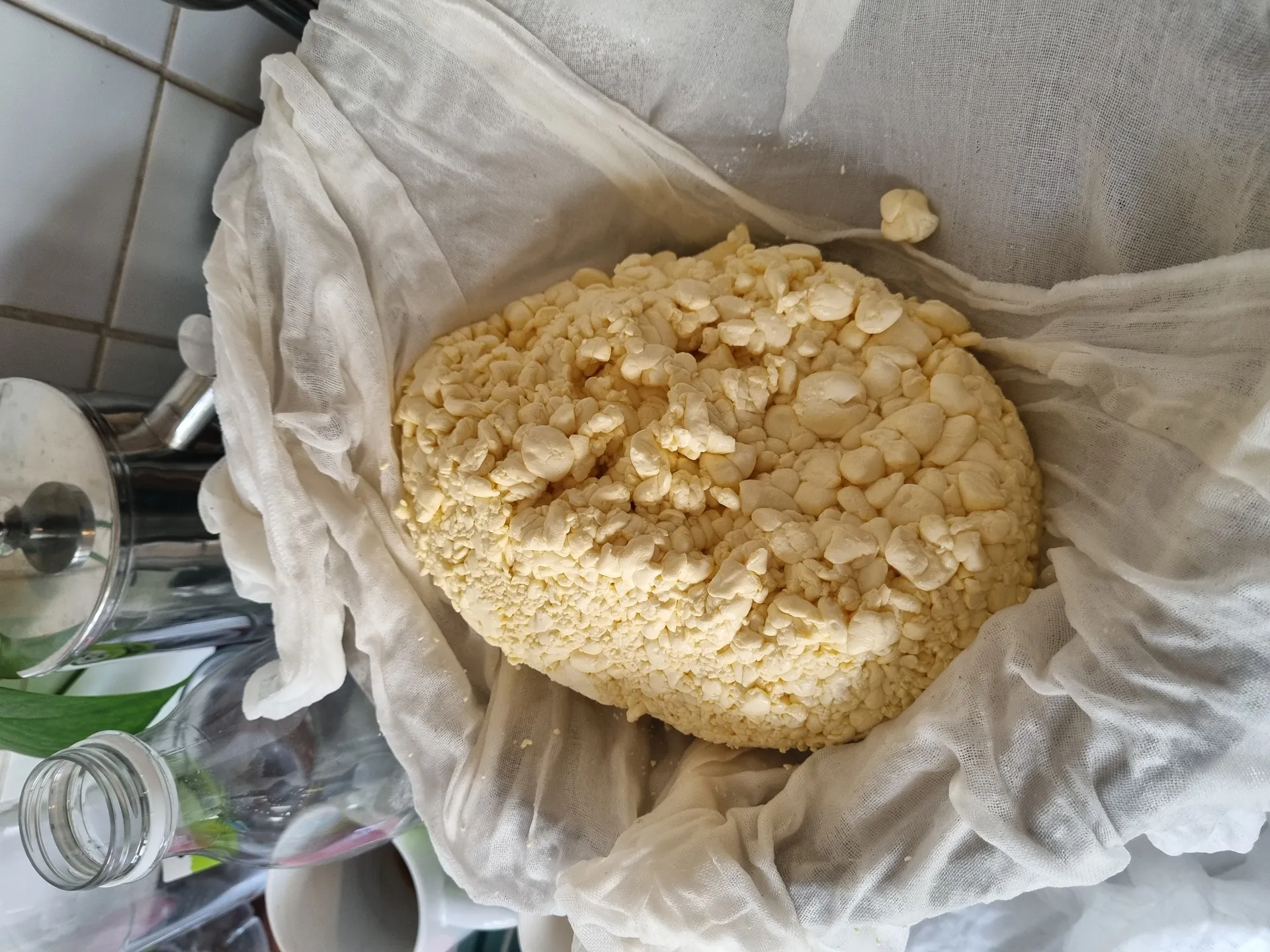 Draining the curd