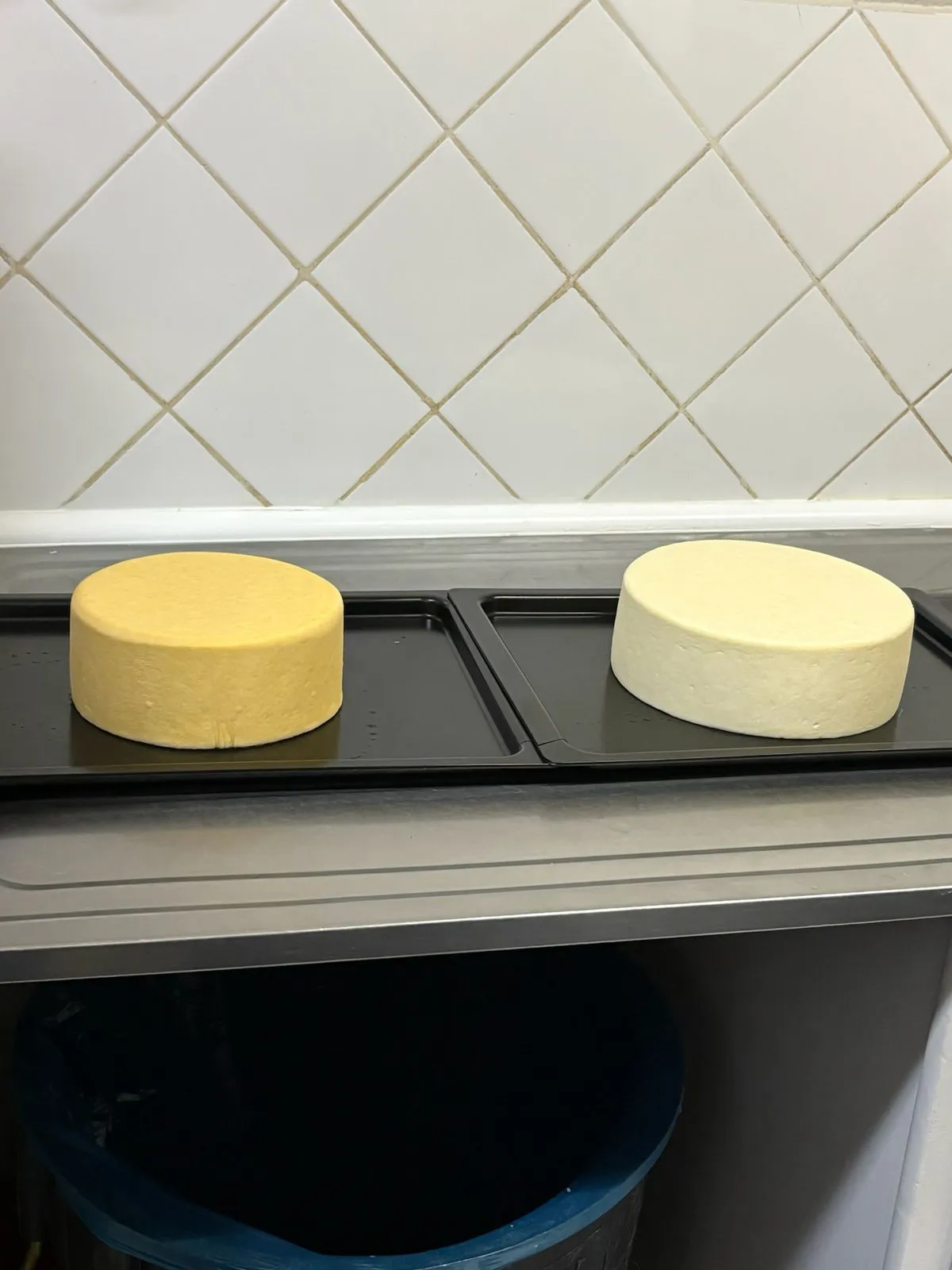 Wheels of cheese