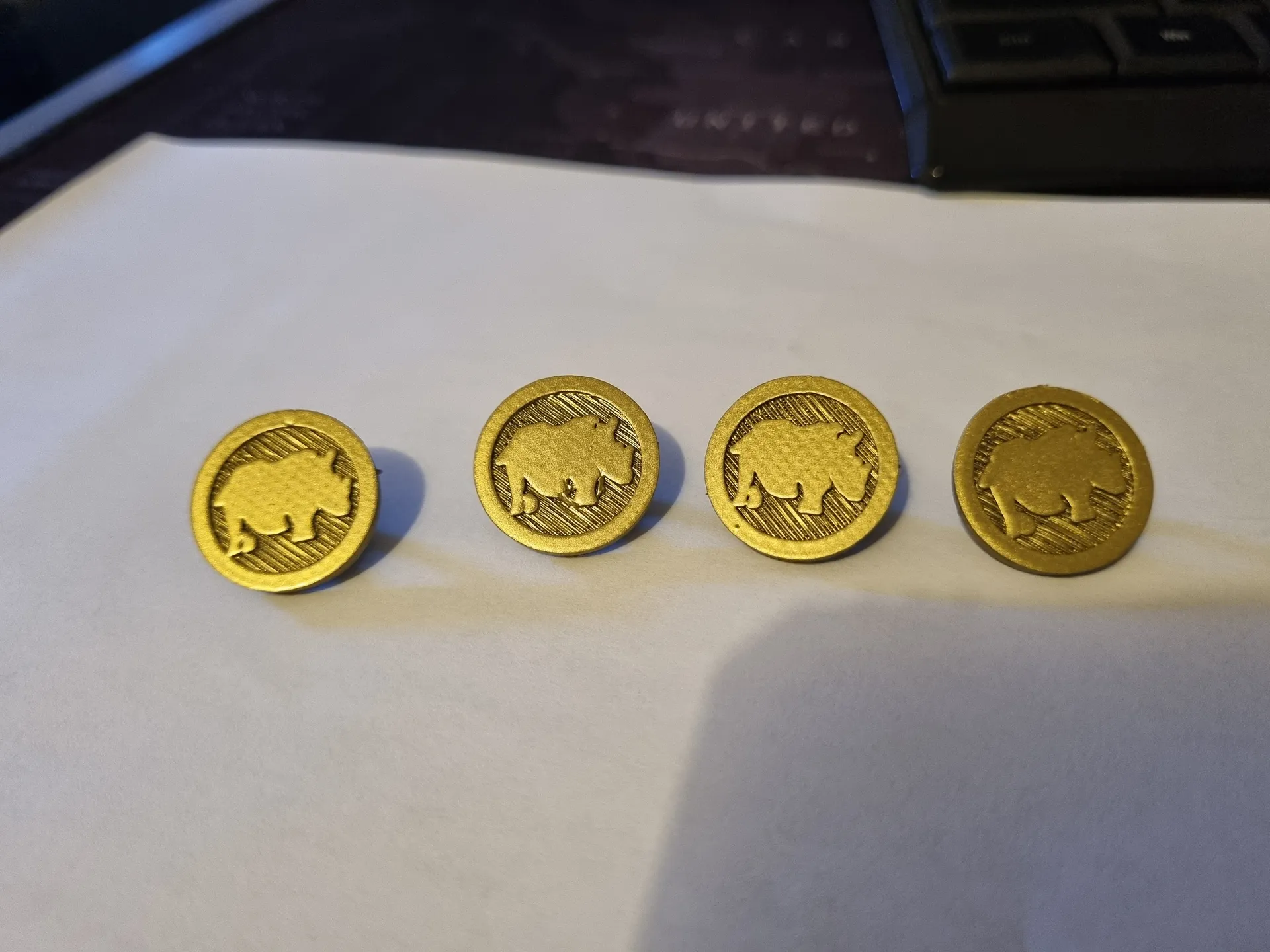 Gold Buttons