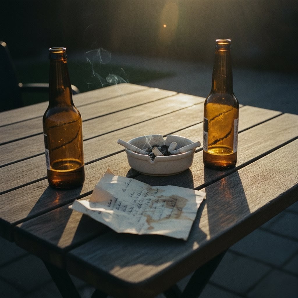 Close up on bottles